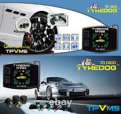 TYREDOG TPVMS TD 1800 4 External Sensors Detect Tire and Rim Abnormal Quick DIY