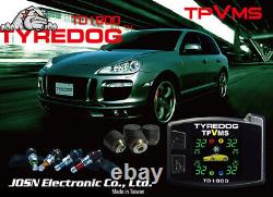 TYREDOG TPVMS TD 1800 4 External Sensors Detect Tire and Rim Abnormal Quick DIY