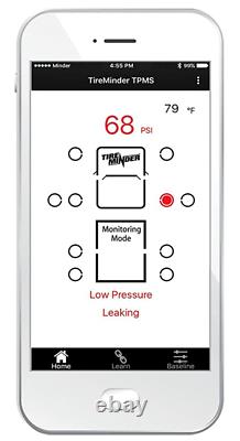 TireMinder Smart Tire Pressure Monitoring System RV Trailer 5th wheel TPMS-APP-4