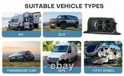 Tire Pressure Monitoring System Cordless Solar Charging RV TPMS Tire Pressure De Tire Pressure Monitoring System Cordless Solar Charging RV TPMS Tire Pressure De