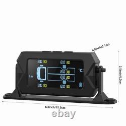Tire Pressure Monitoring System Cordless Solar Charging RV TPMS Tire Pressure De Tire Pressure Monitoring System Cordless Solar Charging RV TPMS Tire Pressure De