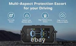 Tire Pressure Monitoring System Cordless Solar Charging RV TPMS Tire Pressure De