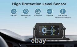 Tire Pressure Monitoring System Cordless Solar Charging RV TPMS Tire Pressure De