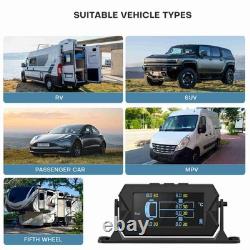 Tire Pressure Monitoring System Cordless Solar Charging RV TPMS Tire Pressure De