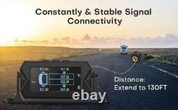 Tire Pressure Monitoring System Cordless Solar Charging RV TPMS Tire Pressure De