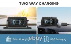 Tire Pressure Monitoring System Cordless Solar Charging RV TPMS Tire Pressure De