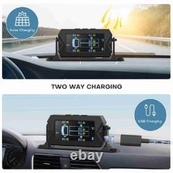 Tire Pressure Monitoring System Cordless Solar Charging RV TPMS Tire Pressure De