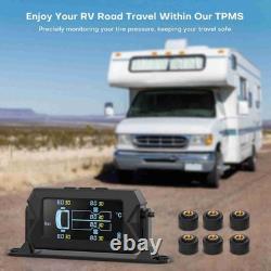 Tire Pressure Monitoring System Cordless Solar Charging RV TPMS Tire Pressure De