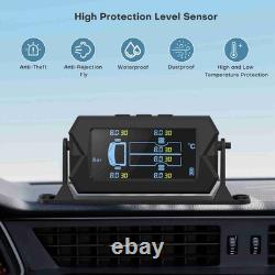 Tire Pressure Monitoring System Cordless Solar Charging RV TPMS Tire Pressure De