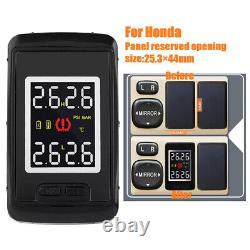 Tire Pressure Monitoring System With 4 External Sensors Temperature Warning Digi