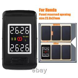Tire Pressure Monitoring System With 4 External Sensors Temperature Warning Digi
