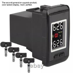 Tire Pressure Monitoring System With 4 External Sensors Temperature Warning Digi