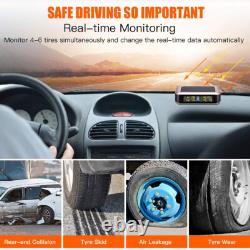 Tire Pressure Monitoring System for RV Trailer Truck TPMS Sensors with Repeater