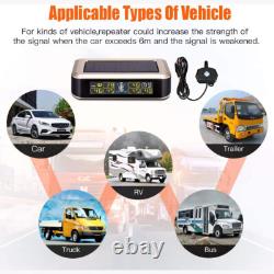 Tire Pressure Monitoring System for RV Trailer Truck TPMS Sensors with Repeater