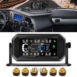 Tire Pressure Monitoring System for RV Trailer Truck with 6 Sensor TPMS Device