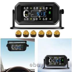 Tire Pressure Monitoring System for RV Trailer Truck with 6 Sensor TPMS Device