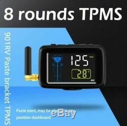 Tpms 8 Sensors Tyre Pressure & Temperature Monitoring System For Caravan / Truck