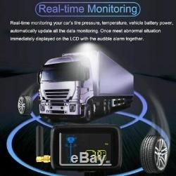 Tpms 8 Sensors Tyre Pressure & Temperature Monitoring System For Caravan / Truck