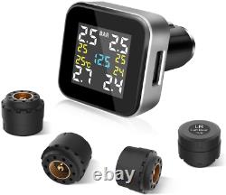 Tymate Tire Pressure Monitoring System-Full-Color Screen Design, 6 Alarm Modes