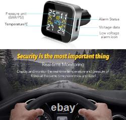 Tymate Tire Pressure Monitoring System-Full-Color Screen Design, 6 Alarm Modes