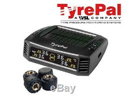 TyrePal Solar Colour Car/Van Tyre Pressure Monitoring System with 4 sensors TPMS