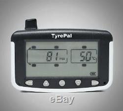 TyrePal TC215/B Tyre Pressure Monitoring System TPMS with 6 Sensors for Caravans