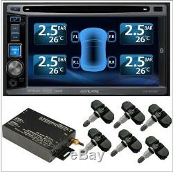 +Tyre Pressure Monitor System 6 Internal Valve 22 Sensors TPMS DVD Video Car Set