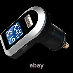 Tyre Pressure Monitoring System LCD TPMS 4 External Tire Sensors Wireless Cars