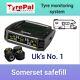 Tyrepal Tyre Pressure Monitoring System. Solar With 4 No. Sensors For Motorhome
