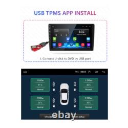 USB Tyre Pressure Monitoring Sensors System TPMS APK App USB 4 Car Sensors