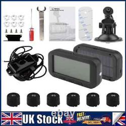 Universal TPMS Wireless Solar Tire Pressure Monitoring System 6 External Sensors
