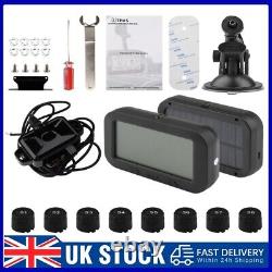Universal TPMS Wireless Solar Tire Pressure Monitoring System 8 External Sensors