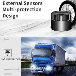 Universal TPMS Wireless Solar Tire Pressure Monitoring System 8 External Sensors