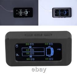 Universal Tire Pressure Monitor Solar USB Charging 0-8.5bar 122PSI Truck TPMS