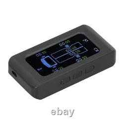 Universal Tire Pressure Monitor Solar USB Charging 0-8.5bar 122PSI Truck TPMS