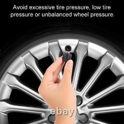 Universal Tire Pressure Monitor Solar USB Charging 0-8.5bar 122PSI Truck TPMS