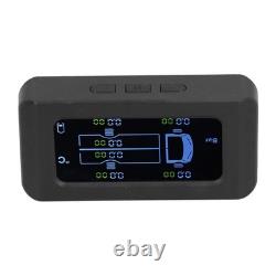 Universal Tire Pressure Monitor Solar USB Charging 0-8.5bar 122PSI Truck TPMS
