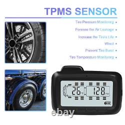 Wireless LCD TPMS Tire Pressure Monitoring System Fits RV + 22 External Sensors