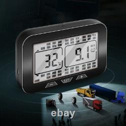 Wireless LCD TPMS Tire Pressure Monitoring System Fits RV With 6 External Sensors