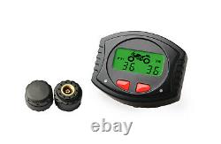 Wireless Monitoring Tyre Pressure TPMS System External Sensors x 2 Motor Cycle