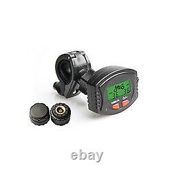 Wireless Monitoring Tyre Pressure TPMS System External Sensors x 2 Motor Cycle