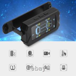 Wireless Solar TPMS LCD Car Tire Pressure Monitoring System + 6 External Sensors