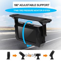 Wireless Solar TPMS LCD Car Tire Pressure Monitoring System + 6 External Sensors