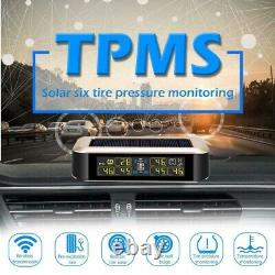 Wireless TPMS Tire Pressure Monitoring System 6 Sensors Digital Display For RV