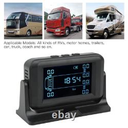 Wireless Tire Pressure Monitoring System & 10 Sensors 15bar Solar Charging 4