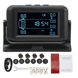 Wireless Tire Pressure Monitoring System & 10 Sensors 15bar Solar Charging 4