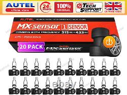 100 Autel TPMS MX-Sensor 315MHz & 433MHz Capteur de Pression des Pneus Auto Programmable