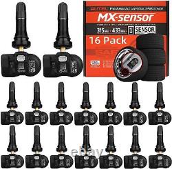 16PCS Capteurs TPMS Autel 2 en 1 MX-Sensor 315MHz + 433MHz Universel de Pression des Pneus