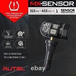 16PCS Capteurs de pression des pneus programmables Autel TPMS MX-Sensor 315Mhz & 433MHz