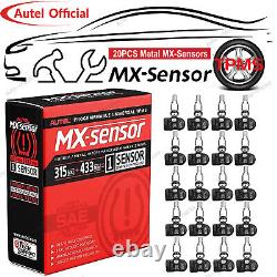 20 Pack Autel TPMS MX-Sensor 315MHz & 433MHz Capteurs de pression des pneus programmables